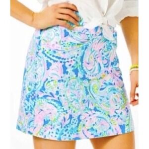 Lilly Pulitzer Jonas Skort Dream Team  Womens Size S Preppy Resort Beach Wear